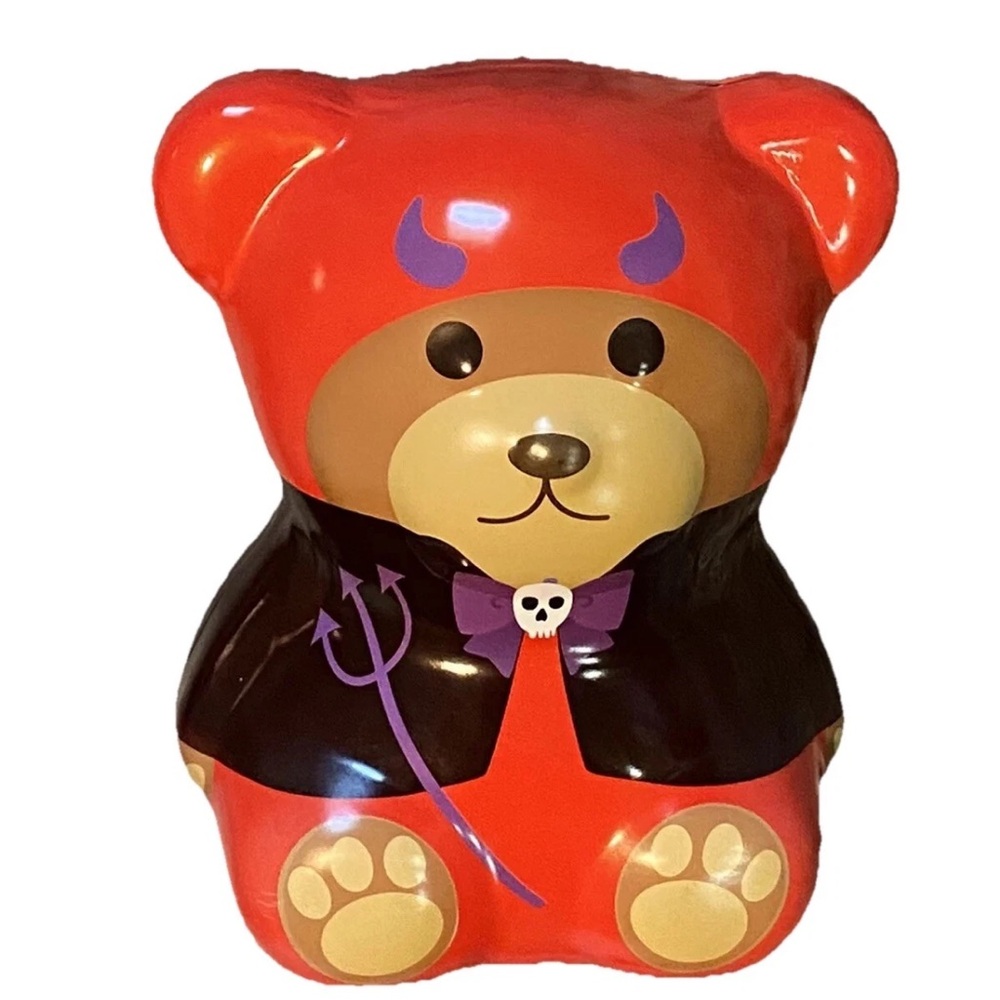 Halloween 3D Bear Coin Bank 7”